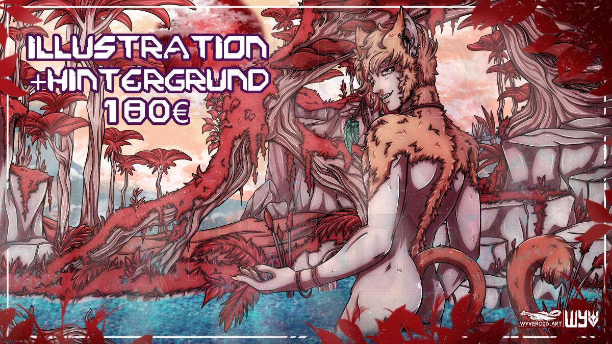 Charakter Illustration + Hintergrund ab 180€ Charakter Illustration + Hintergrund ab 180€