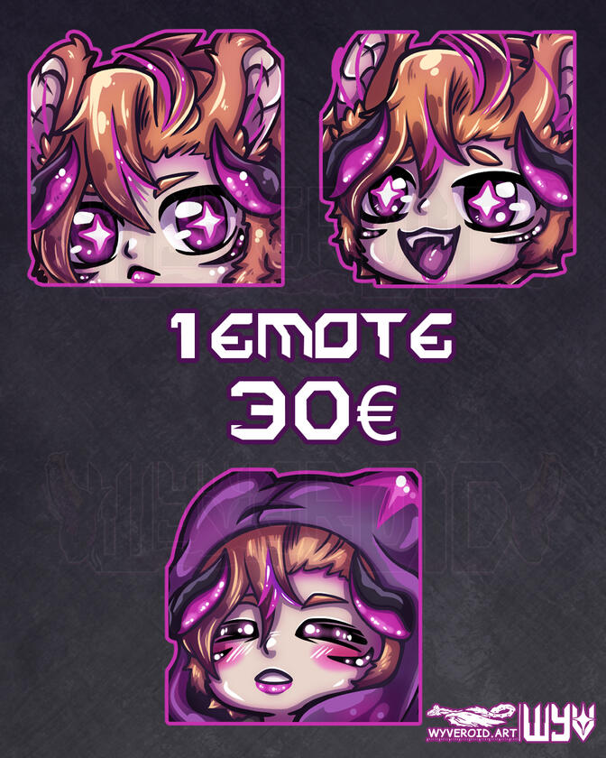 Emote Commission: Wyveroid Emotes - 30€ je Stück Emote Commission: Wyveroid Emotes - 30€ je Stück